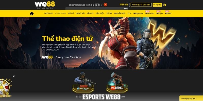 Esports WE88 – Đặt Cược Dễ Dàng Với Tỷ Lệ Thưởng Hấp Dẫn
